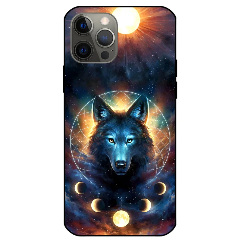 کاور مگافون طرح گرگ و ماه مدل 8006 مناسب برای گوشی موبایل اپل iPhone 12 Pro Max 