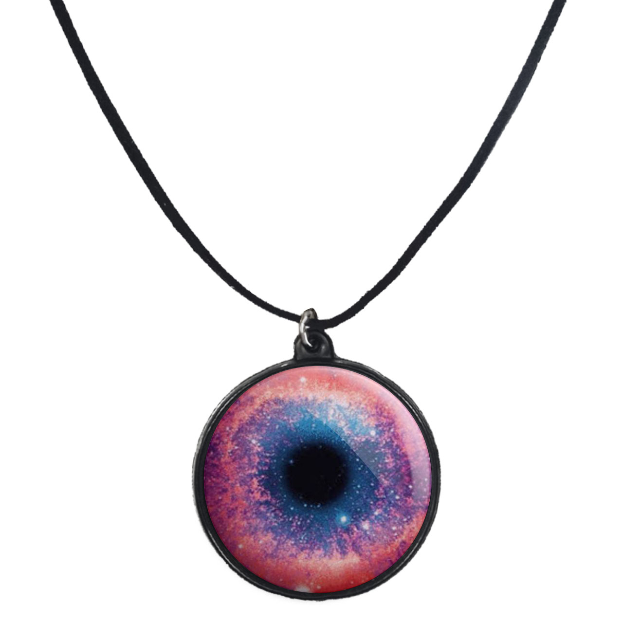 گردنبند پرمانه طرح کهکشان کد pmb.23944 مدل دو طرفه