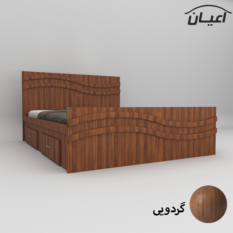تخت خواب دونفره اعیان مدل FH581 سایز 160x200 سانتی متر تخت خواب دونفره اعیان مدل FH581 سایز 160x200 سانتی متر