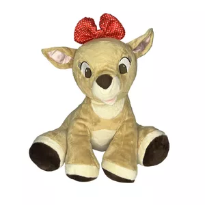 عروسک طرح گوزن مدل Rudolph The Deer کد SZ13/1166  ارتفاع 30 سانتی‌متر