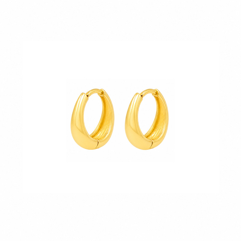 گوشواره کلیپسی طلا 18 عیار زنانه مان گالری مدل روکو کد EA01-0029700