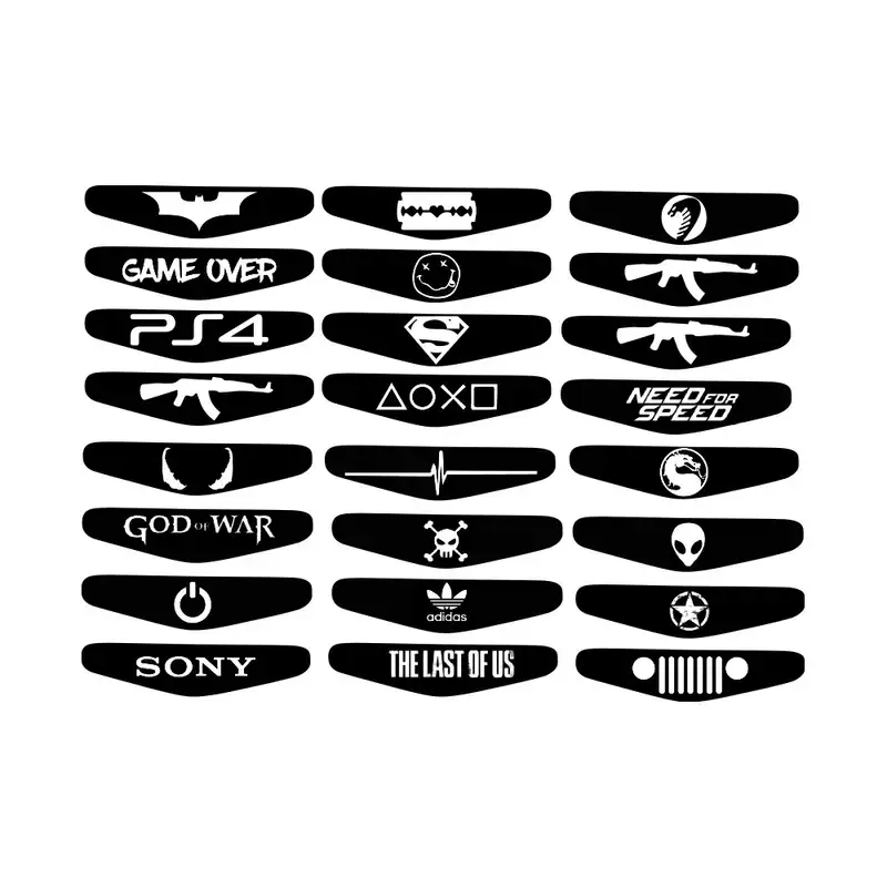 برچسب لایت بار پلی استیشن 4 گراسیپا مدل top24 مجموعه 24 عددی