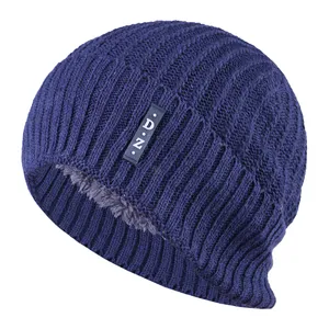 کلاه بافتنی مدل بیسیک طرح داخل خز