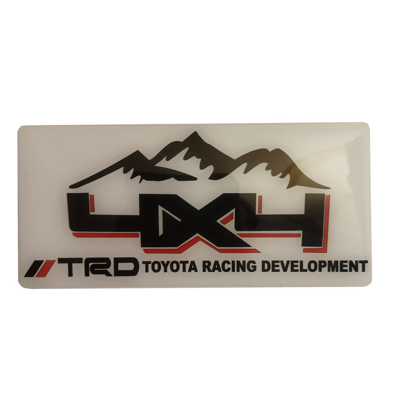 برچسب خودرو مدل ژله ای کد 4X4 TRD
