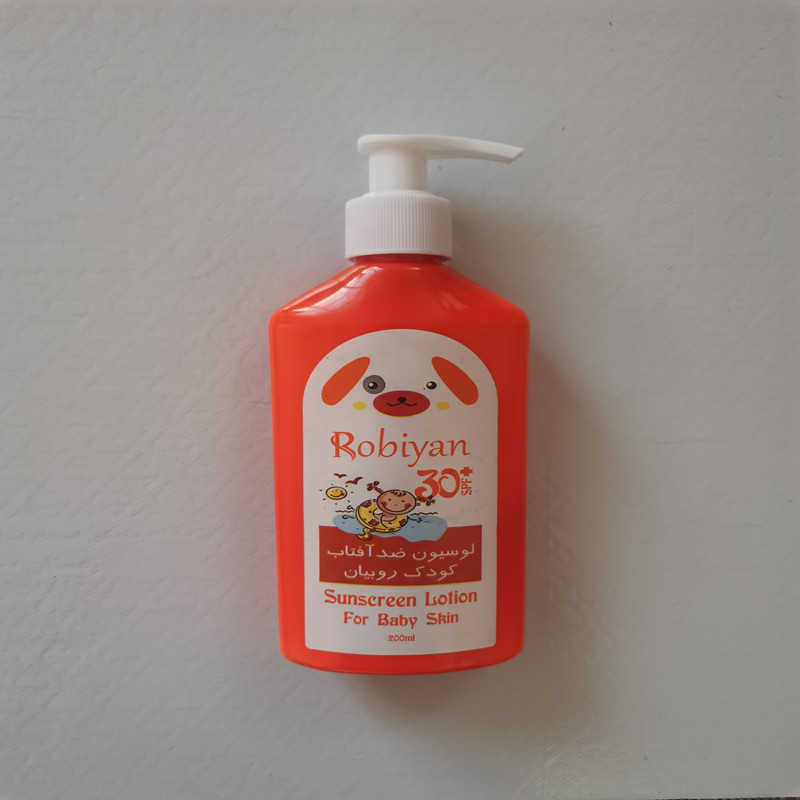 لوسیون ضد آفتاب کودک روبیان مدل A01 حجم 200 میلی لیتر