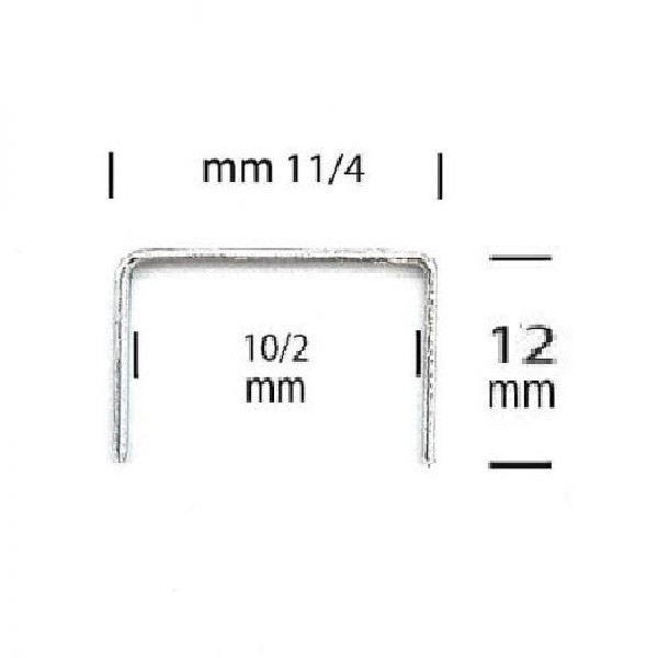 سوزن منگنه تینا فلز کد 1004012 سایز 530/12 بسته 2400 عددی