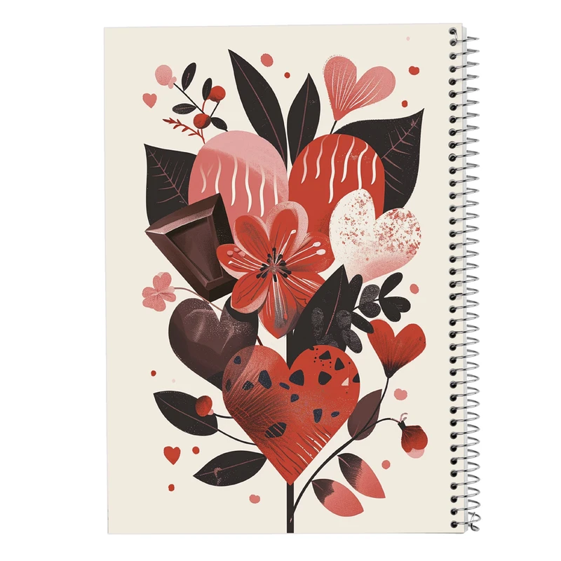 دفتر نقاشی 50 برگ مدوپد مدل عاشقانه love کد DF14134