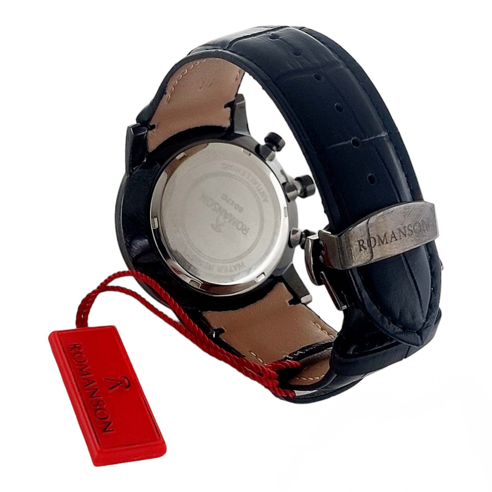 ساعت مچی عقربه‌ای مردانه رومانسون مدل سه موتور فعال کرنوگراف