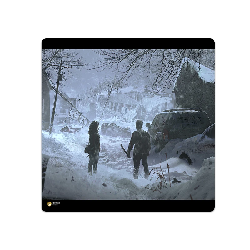 ماوس پد هومرو مدل NX253 طرح بازی آخرین بازمانده The Last of us سایز 40x40 سانتی‌متر