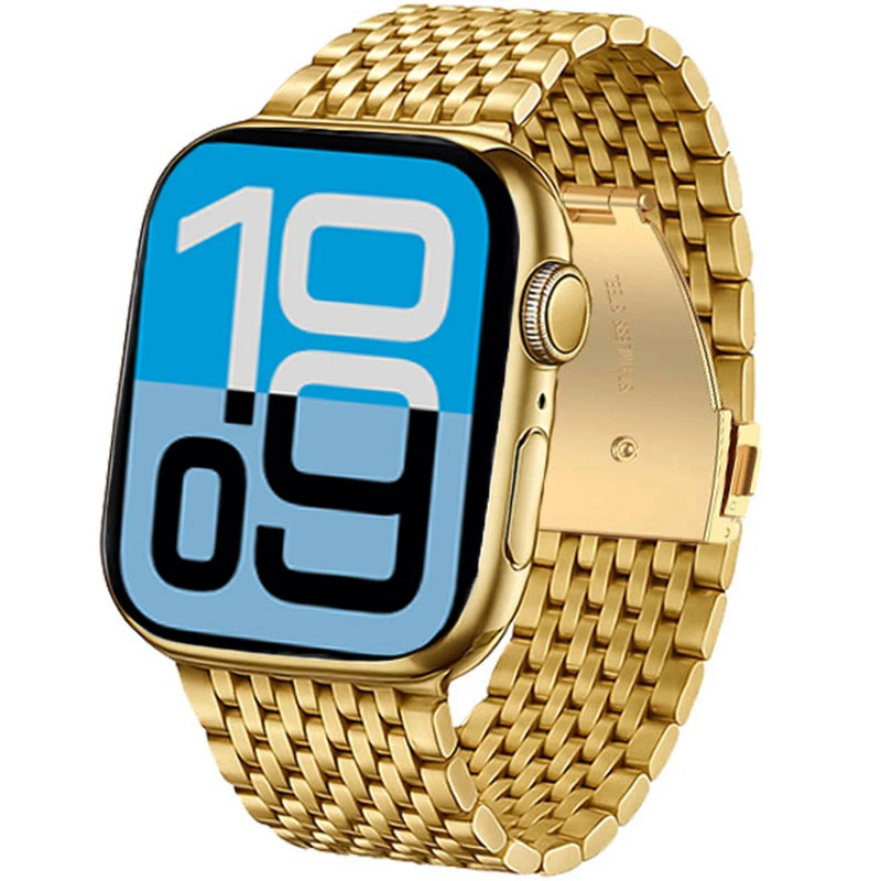 بند مسیر مدل Luxury Stanless مناسب برای اپل واچ 40 میلی متری سری SE 3