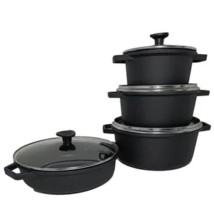 سرویس قابلمه و تابه گرانیتی 8 پارچه آر.آی.اف مدل Rose