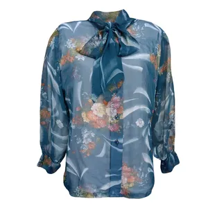 بلوز آستین بلند یقه ایستاده زنانه مدل 03