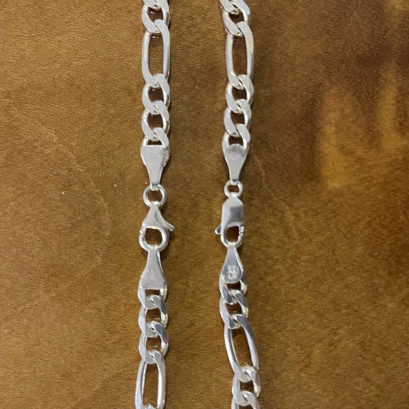 زنجیر نقره مردانه مدل فیگارو ایتالیایی کد arm5701 زنجیر نقره مردانه مدل فیگارو ایتالیایی کد arm5701