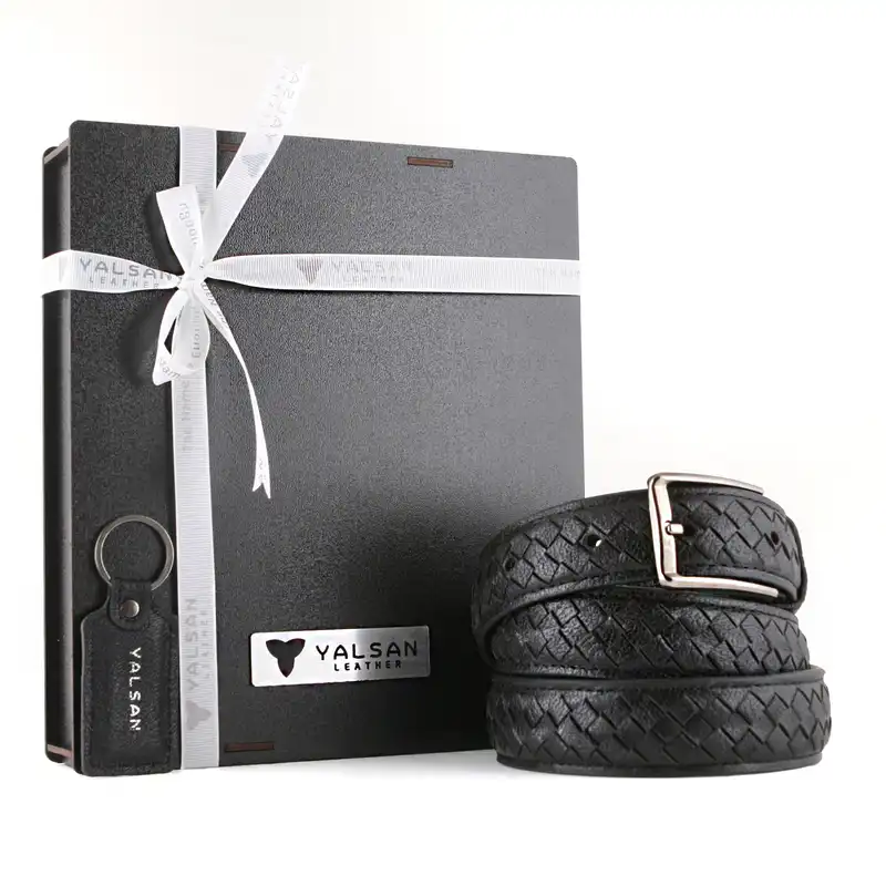 ست هدیه مردانه چرم یلسان مدل آرال کد NHL-065-BF