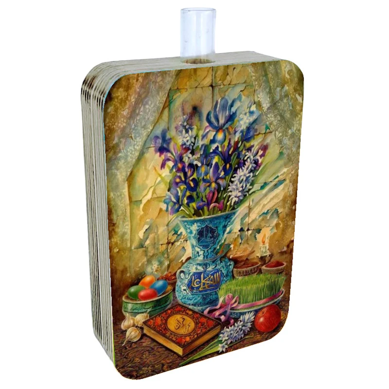 گلدان دکوری طرح دو رو مدل نوروز ایرانی کد FPW190