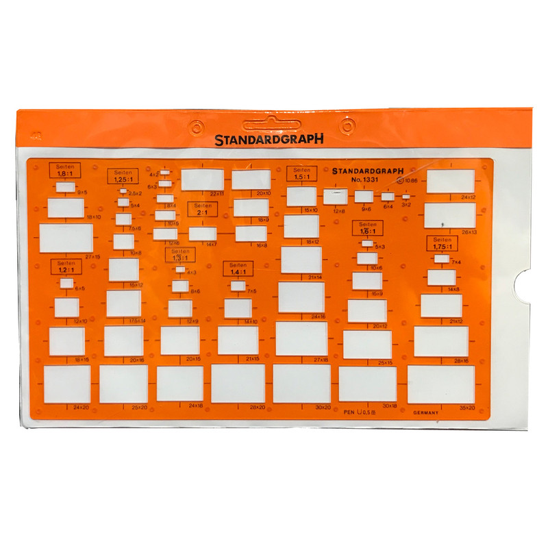 شابلون استاندارد گراف مدل مستطیل کد 1331