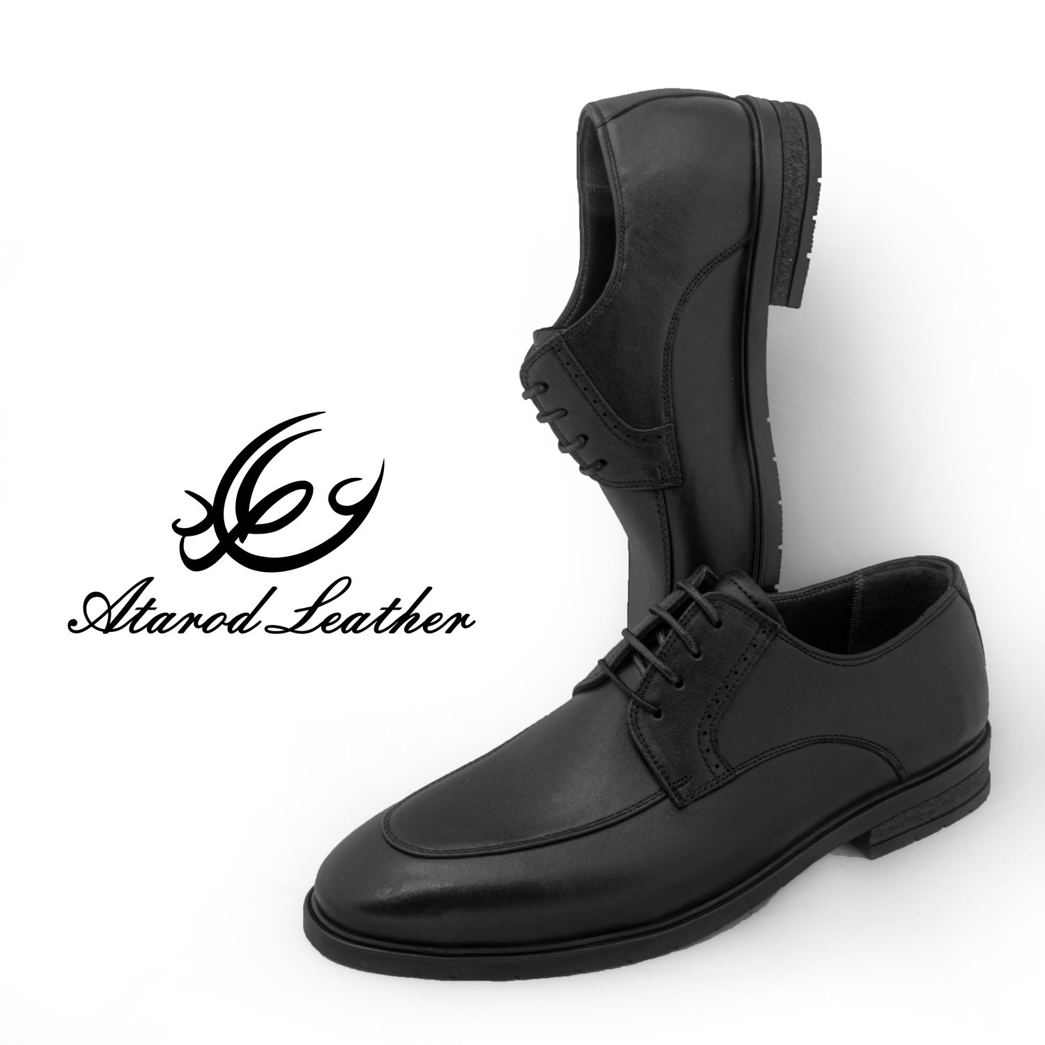 کفش مردانه چرم عطارد مدل چرم طبیعی کد SH287 - - 3