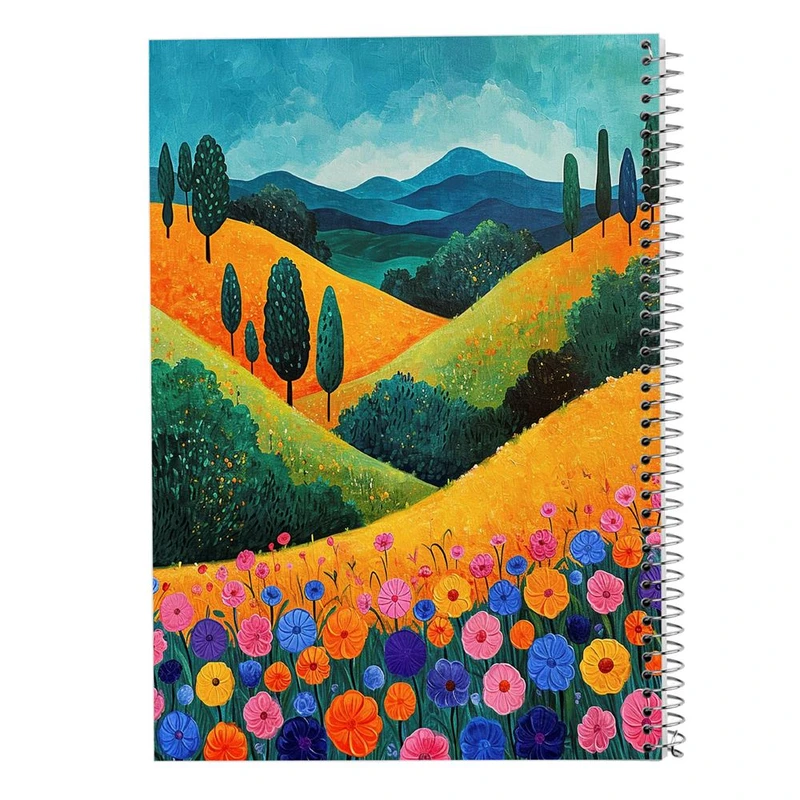 دفتر ژورنال نویسی 50 برگ مدوپد مدل نقطه ای طرح طبیعت کد DF15320