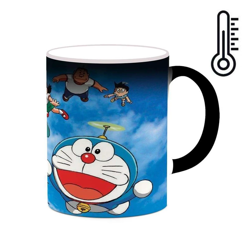 ماگ حرارتی کاکتی مدل کارتون Doraemon کد mgh22528