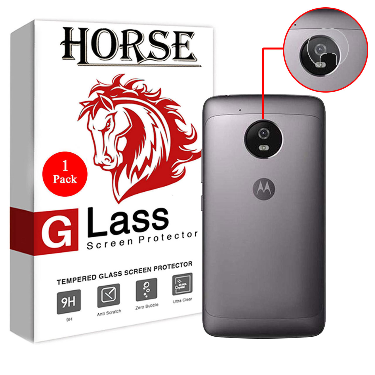 محافظ لنز دوربین هورس مدل UTF مناسب برای گوشی موبایل موتورولا Moto G5
