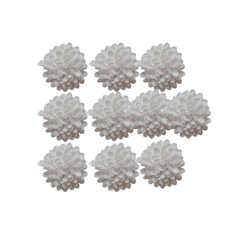 گل تزئینی مدل گل داوودی کد 3wh بسته 10 عددی