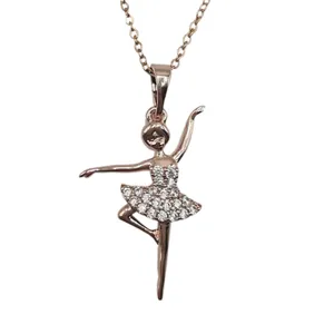 گردنبند زنانه ژوپینگ مدل بالرین کد 2541