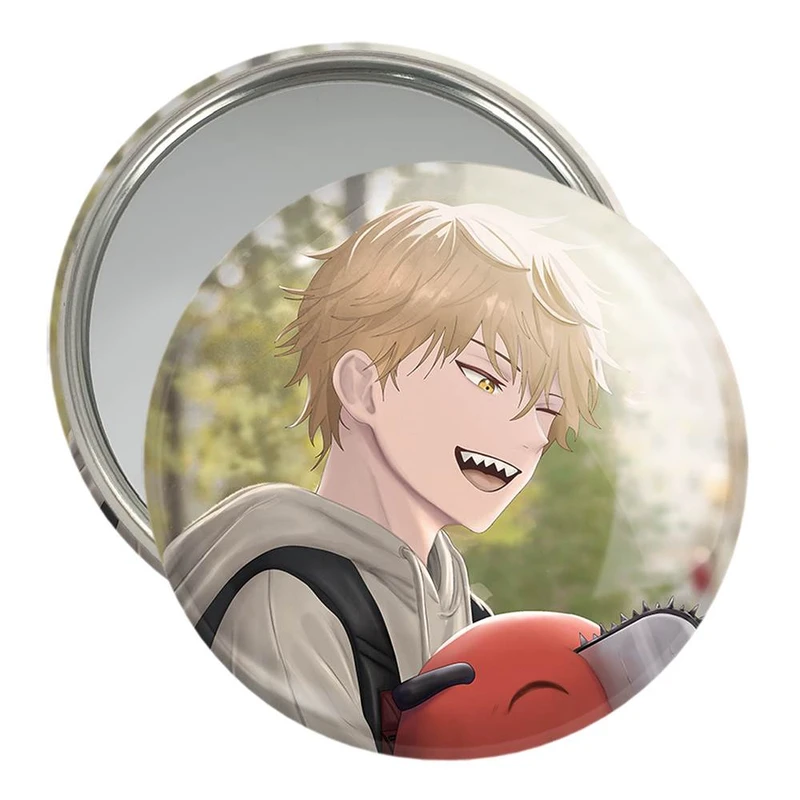 آینه جیبی خندالو مدل دنجی انیمه مرد اره ای Chainsaw Man  کد 22305
