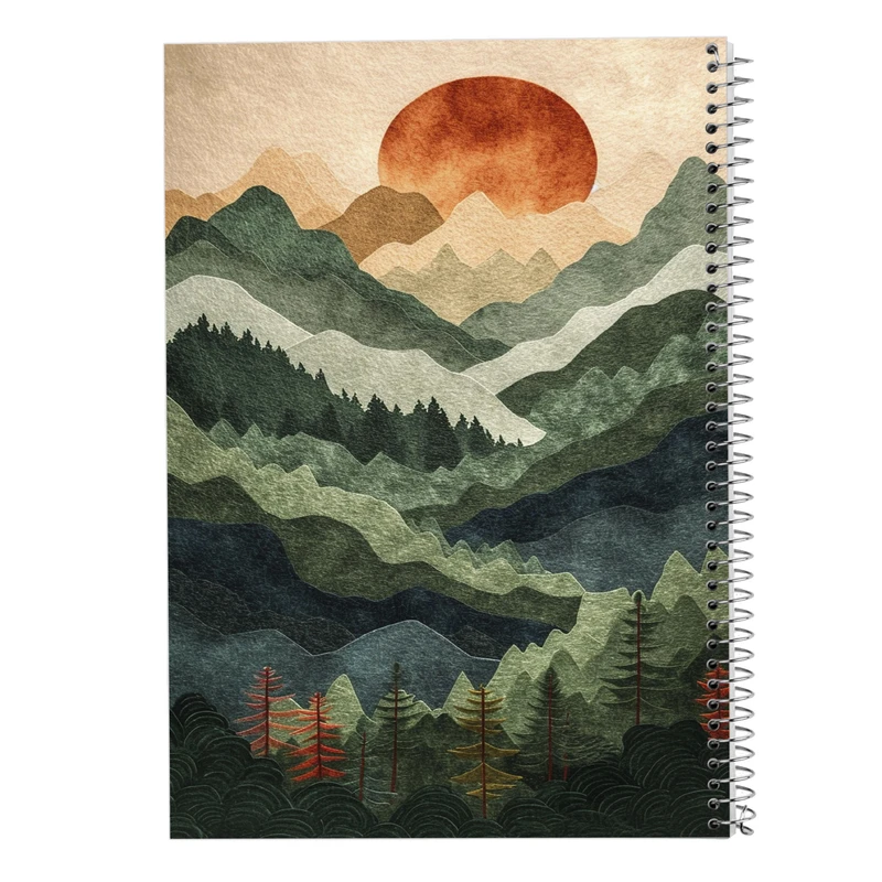 دفتر مشق 50 برگ مدوپد مدل طبیعت کد DF15310