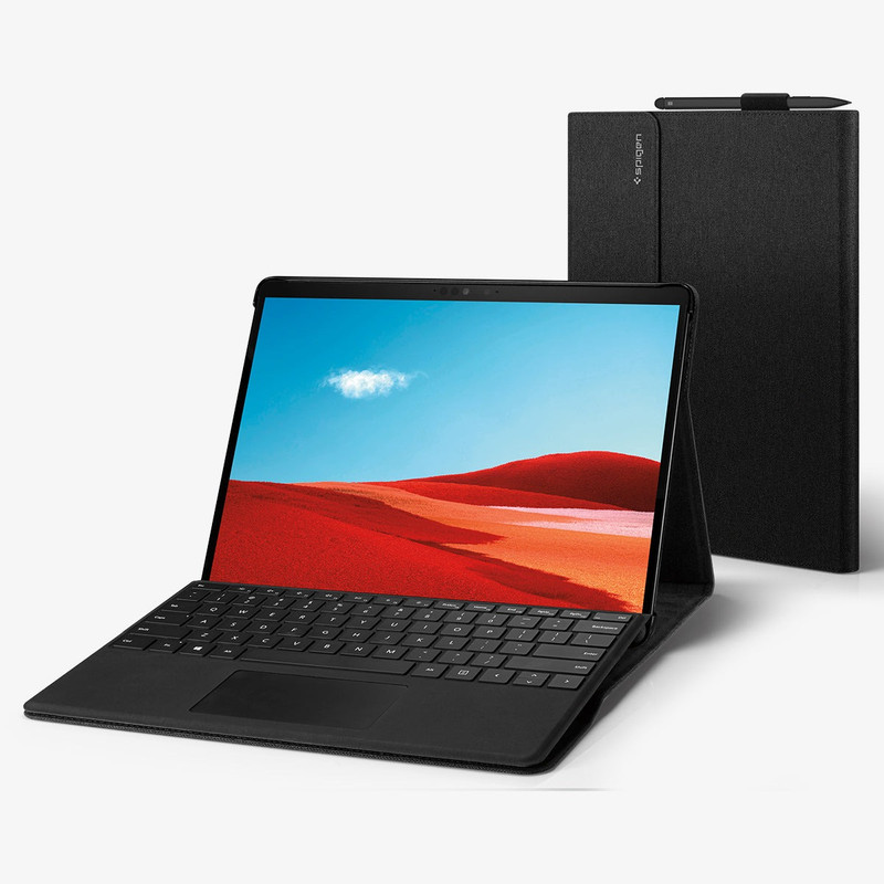 کیف کلاسوری اسپیگن مدل Stand Folio مناسب برای تبلت مایکروسافت Surface Pro 11/10/9/8 (2024/2022/2021)