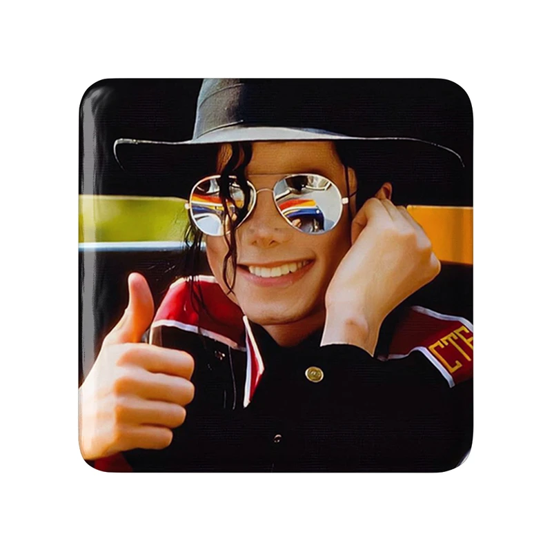 مگنت خندالو طرح مایکل جکسون Michael Jackson  مدل مربعی کد 19225