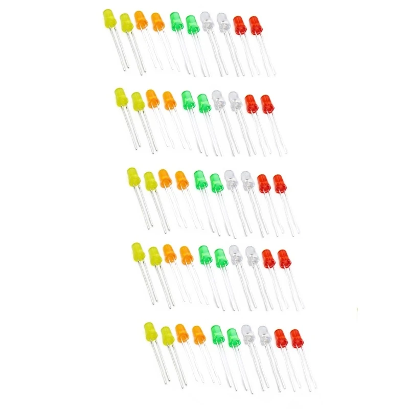 دیود نوری  ال ای دی 5 میل مدل lamps بسته 50 عددی