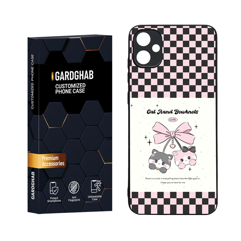 کاور گارد قاب مدل دورژله ای پشت گلس دخترانه مناسب برای گوشی موبایل سامسونگ Galaxy A05