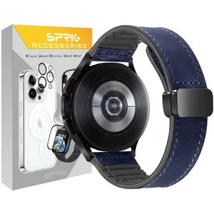 Sprig SIC Magnetic Leather TW Band For Xiaomi S1 / S1 Active / S2 / Mi Watch XMWTCL02 / Mi Watch Color 2 / Mi Watch Color