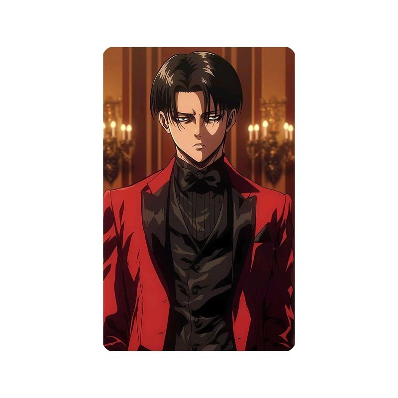 استیکر کارت مدل انیمه طرح اتک ان تایتان لیوای آکرمن attack on titan Levi Ackermann کد 5423