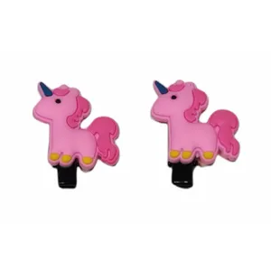 گیره مو دخترانه مدل یونیکورن مجموعه 2 عددی