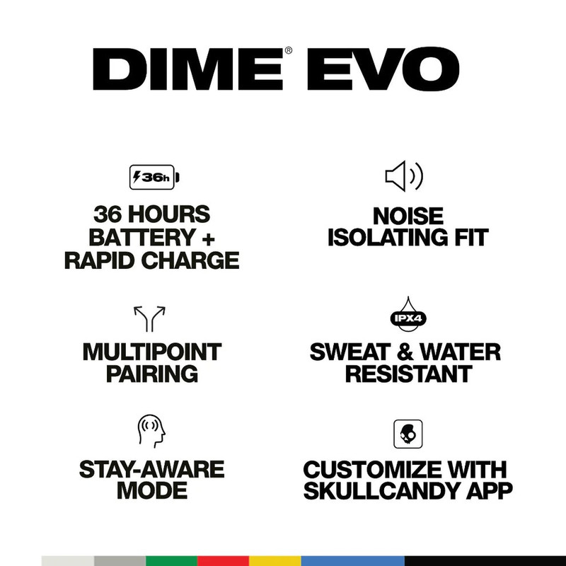 هدفون بلوتوثی اسکال کندی مدل Dime Evo inEar