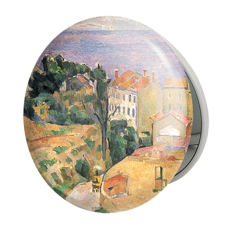 آینه جیبی خندالو طرح پل سزان مدل تاشو کد 36841