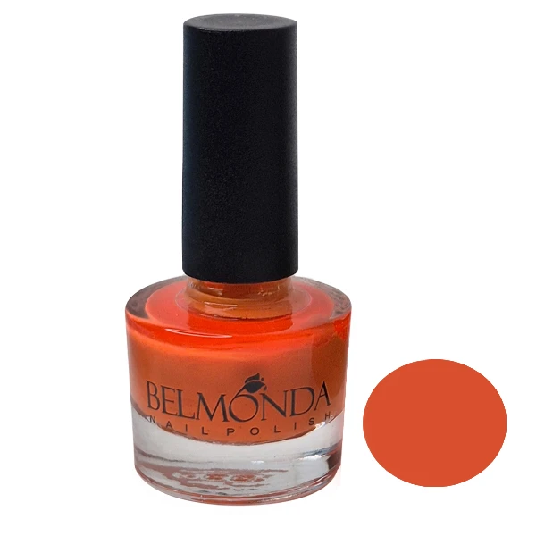 لاک براق ناخن بلموندا مدل MON شماره 208 رنگ نارنجی