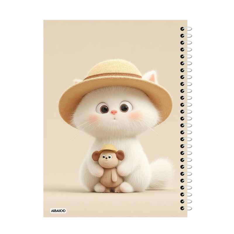 دفترچه یادداشت 50 برگ آلبالو مدل فانتزی کد 2204