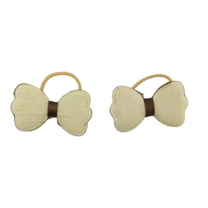 کش مو دخترانه مدل پاپیون پولیشی کد PAPI01 بسته 2عددی