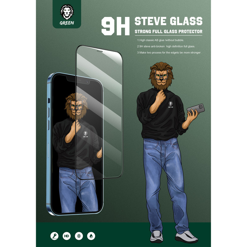 محافظ صفحه نمایش گرین لاین مدل Steve مناسب برای گوشی موبایل اپل iPhone 13 / 13 Pro