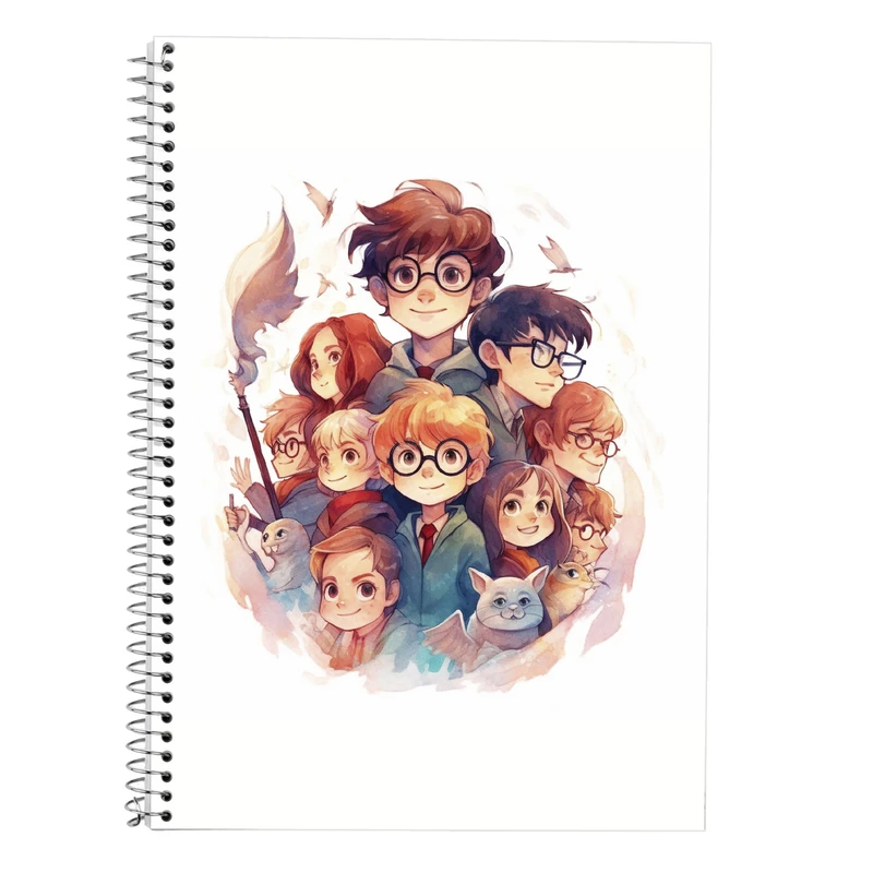 دفتر زبان 50 برگ مدوپد مدل سه خط طرح هری پاتر harrypotter کد DF10319