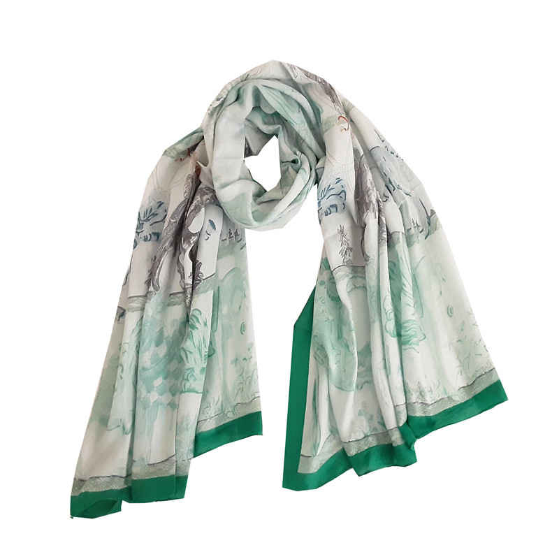 شال زنانه مدل نخ پنبه کلاسیک