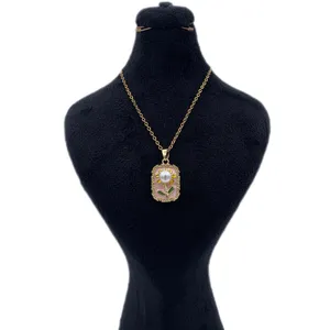 گردنبند زنانه مدل میناکاری TAKMIN011