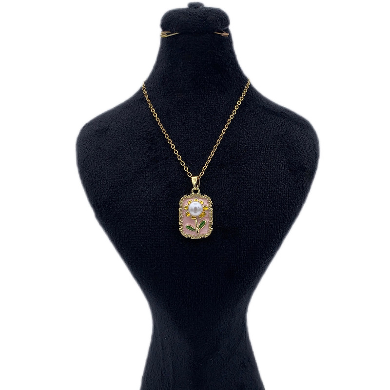 گردنبند زنانه مدل میناکاری TAKMIN011