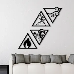 استیکر مدل چوبی کد T101 مجموعه 4 عددی