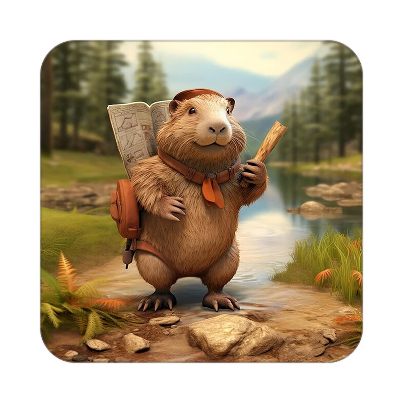 زیر لیوانی کاکتی طرح حیوانات کارتونی مدل mp27371