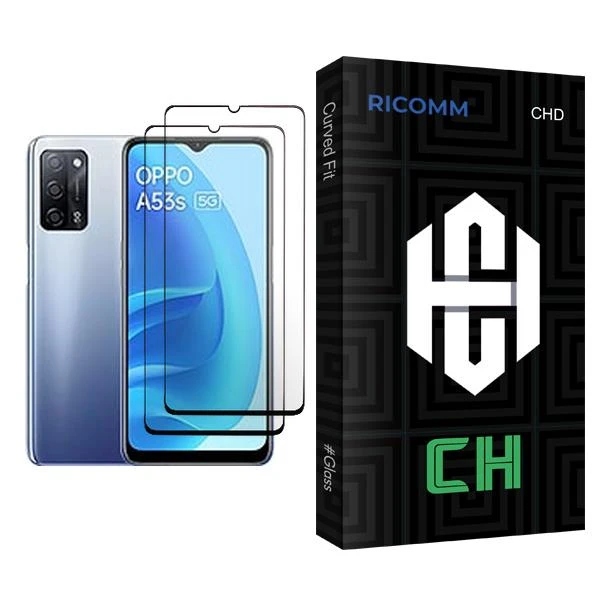 محافظ صفحه نمایش ریکام مدل CH Glass MIX002 مناسب برای گوشی موبایل اوپو A53s 5G بسته دو عددی