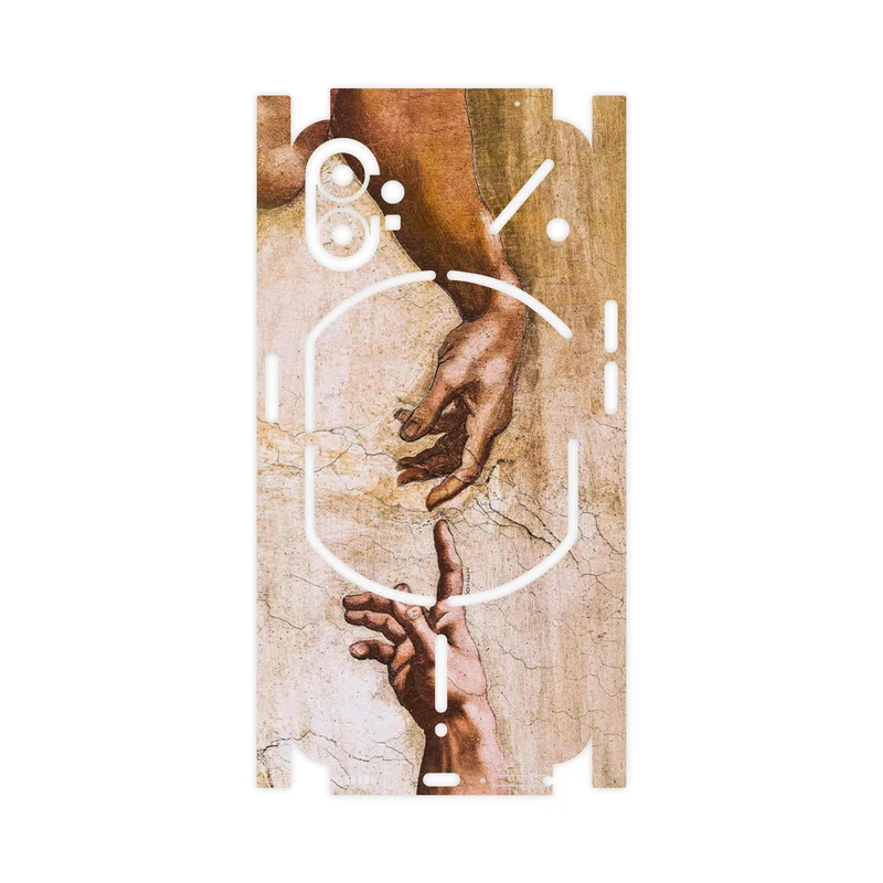 برچسب پوششی ماهوت مدل The Creation of Adam of MichelAnge-FullSkin مناسب برای گوشی موبایل ناتینگ Phone 1