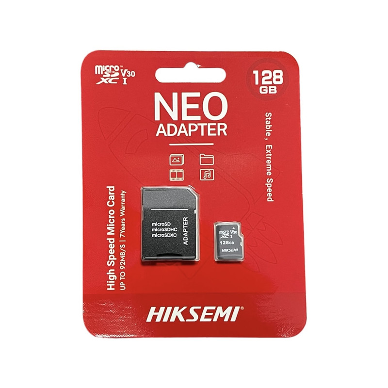 کارت حافظه microSDHC هایکسمی مدل HS-TF-C1 کلاس 10 ظرفیت 128 گیگابایت به همراه آدابتور